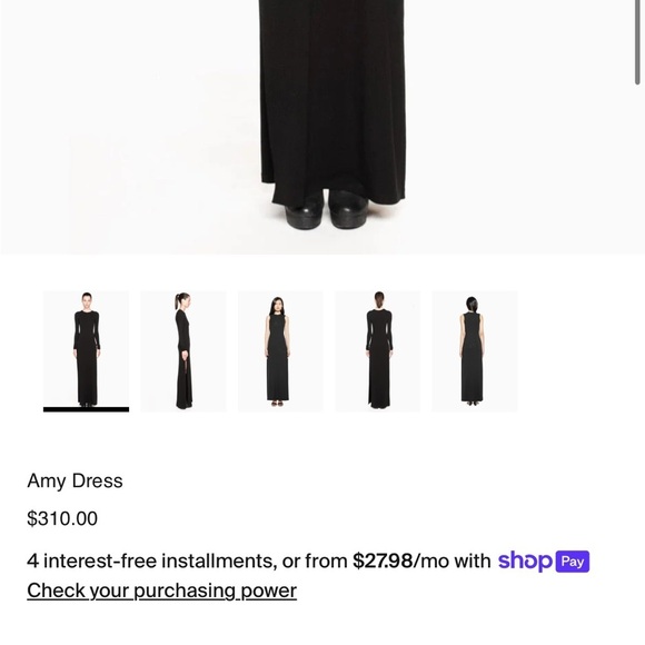 Travis Taddeo Amy maxi black dress long sleeve side slits sexy fitted medium - Picture 12 of 15